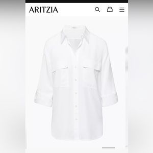 Aritzia NWT Babaton Utility Shirt | White